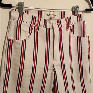 Reformation Mid-Rise Straight Leg Jeans